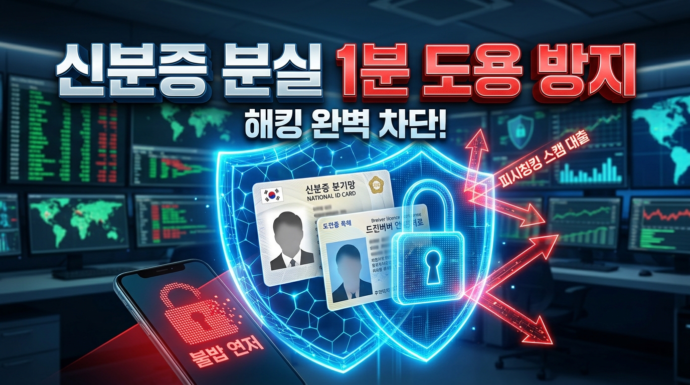 주민등록증 운전면허증 분실 시 명의도용 대출 방지 신고 방법 이미지
